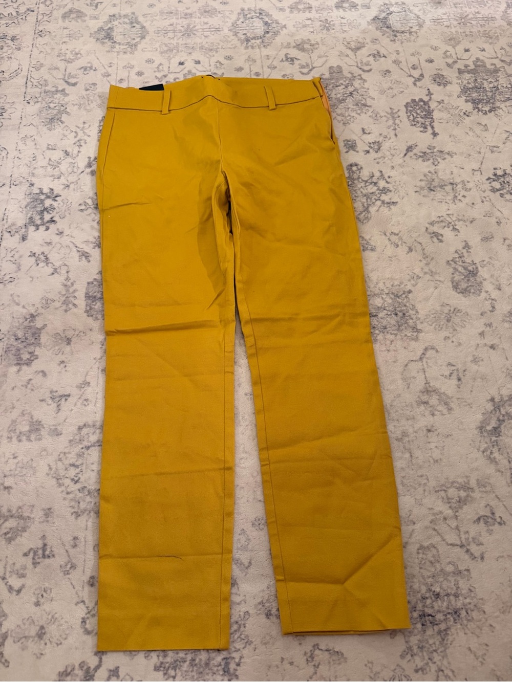 NWT J. Crew Straight Leg Winnie Pants in Mustard Yellow